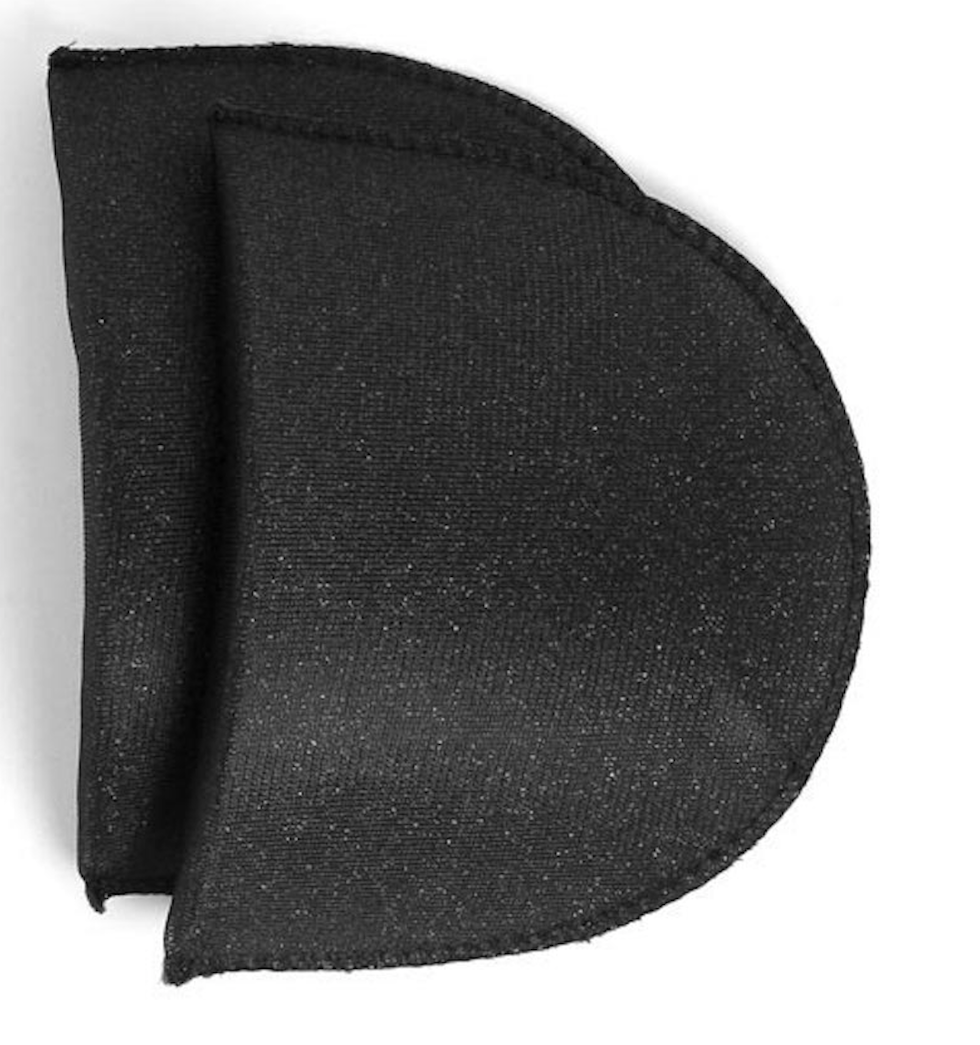 Spalline Imbottite Dritz 103549, Paio, Colore Nero, Multiuso Per Top E Abiti, 14x7 Cm