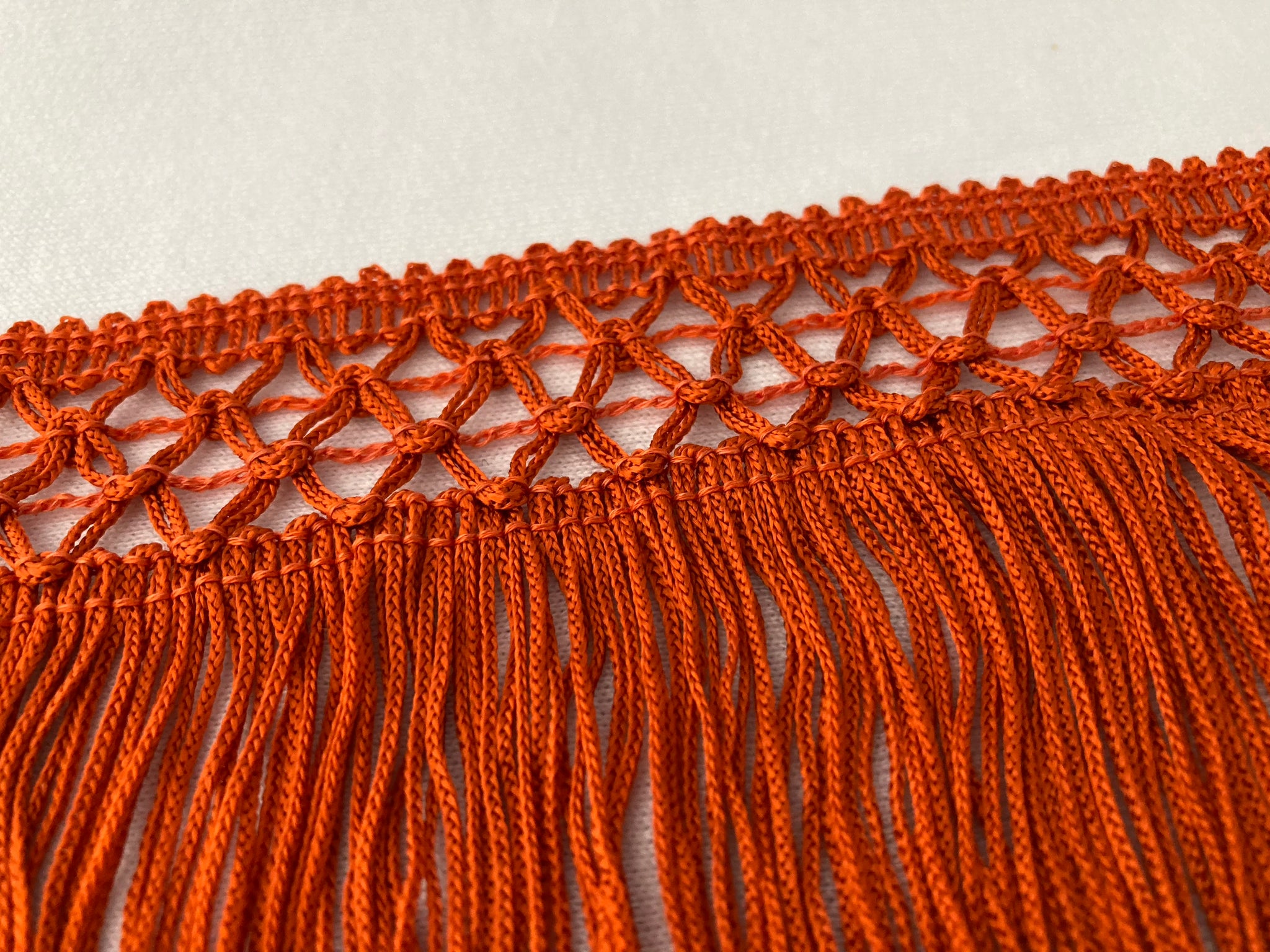 Passamaneria Frangia Tripolino 5 Cm In Viscosa - Per Cucito Creativo, Moda E Costumi, Taglio Continuo Al Metro