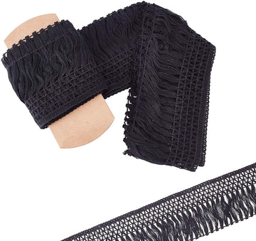 Passamaneria frangia con decoro per abbigliamento e cucito
