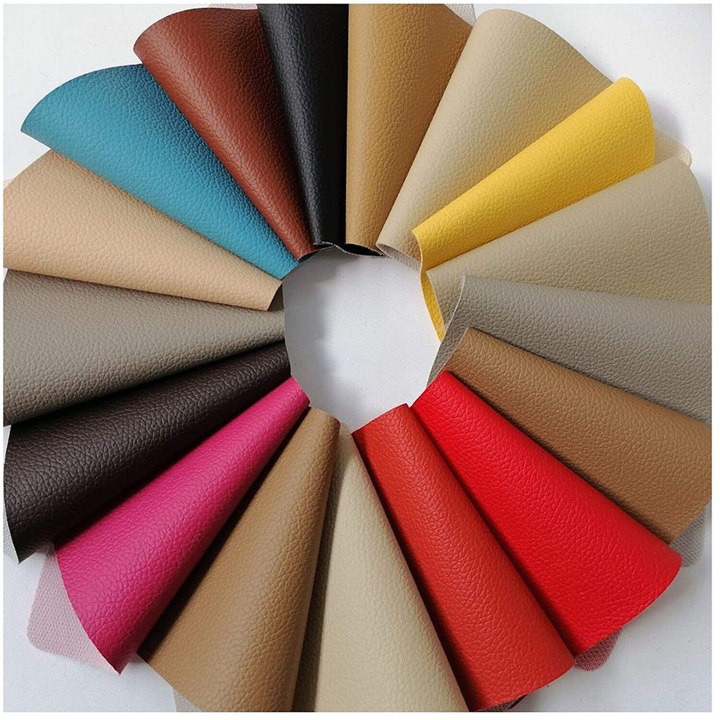 Stock di 10 Ritagli di Ecopelle Morbida in Colori Misti, Ideale per lavoretti Homemade, Patchwork, Decorazioni